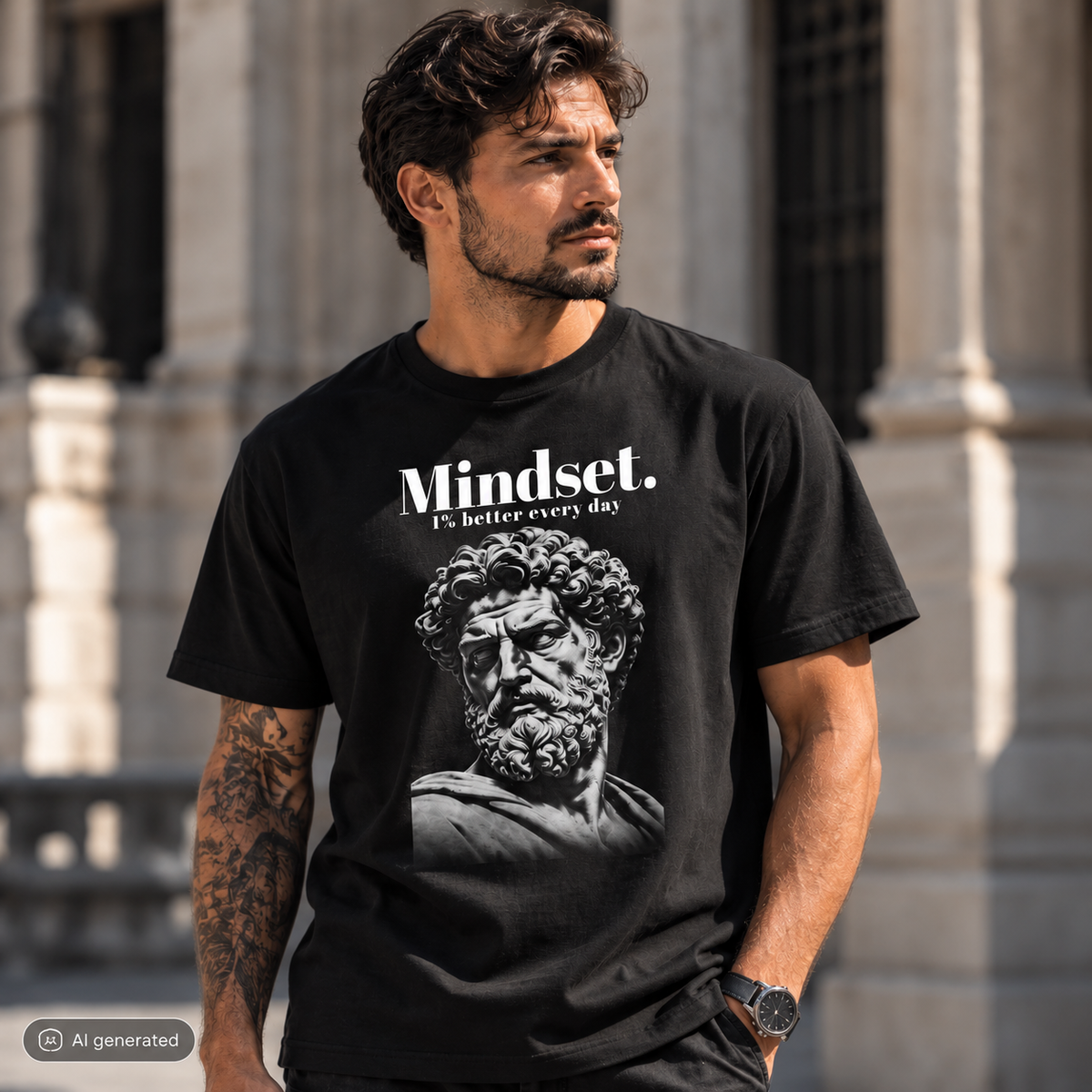 Mindset. T-shirt premium in cotone biologico